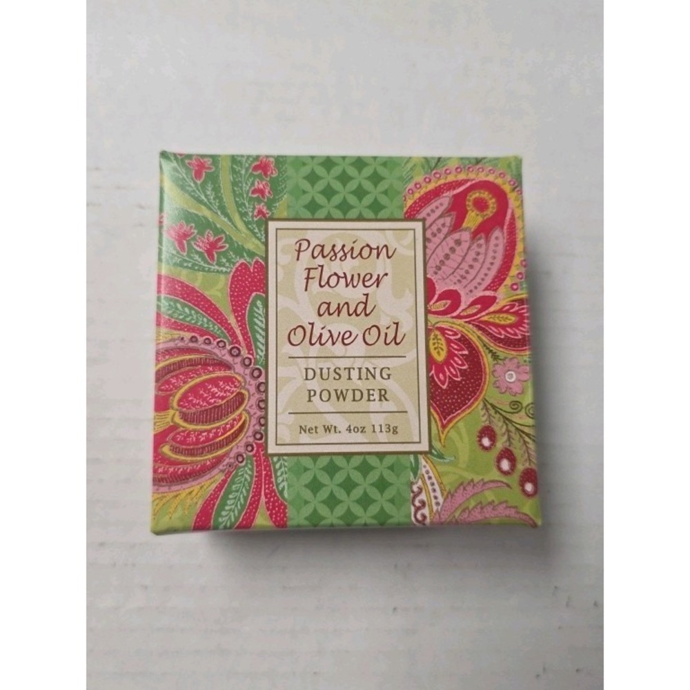 Dusting Powder Passion Flower And Olive Oil 4oz Greenwich Bay Trading Co SEALED
